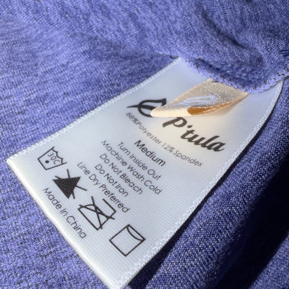 BOGO ๐๏ธ P'tula Bare High Neck Tank Top Blueberry - Picture 4 of 6